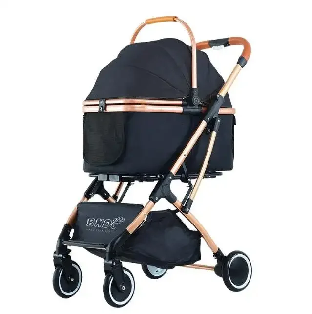 Pet Stroller with Detachable Carrier Pet Trolley Carrier with Wheels Expandable Pet Carrier Rolling for Dogs and Cats