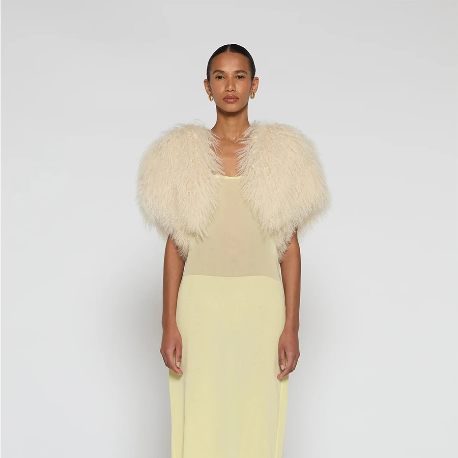 Giacca da donna giacca Bolero in pelliccia di agnello corta vera pelliccia di pecora mongola cappotto caldo di lusso nuovi arrivi