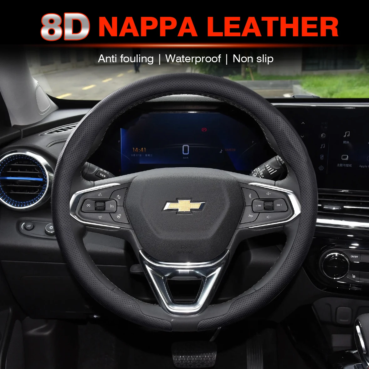 

Car Steering Wheel Cover For Chevrolet Aveo Bolt Onix Cruze Spark Cavalier Colorado Lacetti Trailblazer Silverado Tahoe Traverse