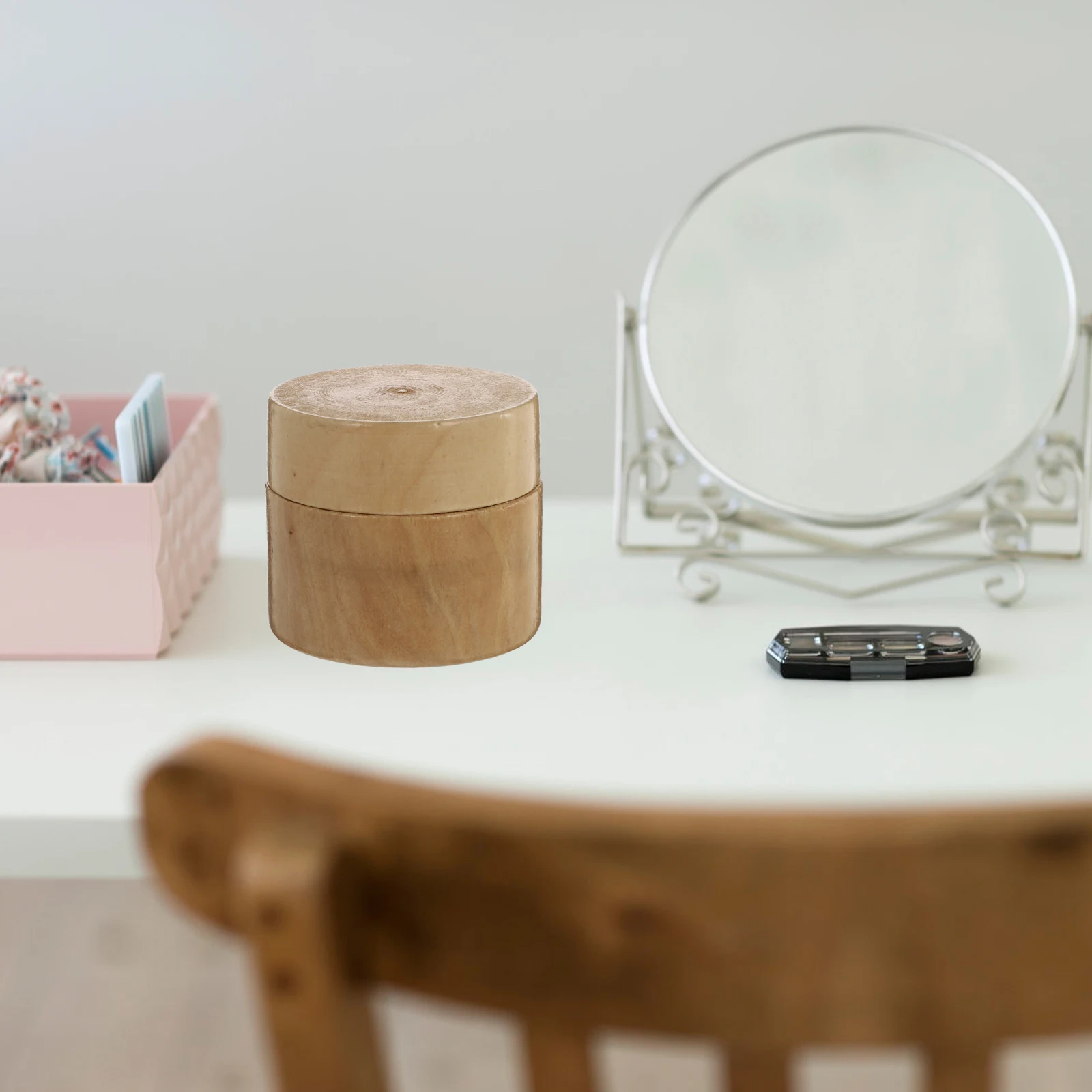 

Wooden Jewelry Pink Color Durable Necklace Storage Ring Case ganizer For Gifts Ring Storage Holder Birthday Valentine