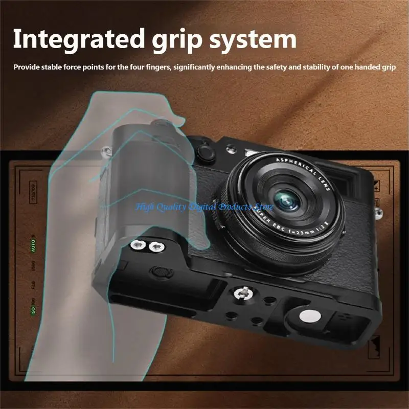 U2JE MultiFunctional L Bracket for X100VI Camera Handgrip Ergonomic Handle Antislip