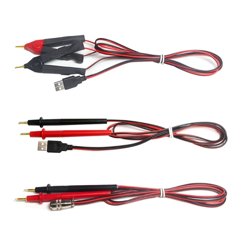 ง่ายต่อการใช้ USB สี่สายคลิป USB หัวเคลวินคลิปเครื่องมือทดสอบแคลมป์สำหรับการทดสอบความต้านทานภายในที่มีประสิทธิภาพ