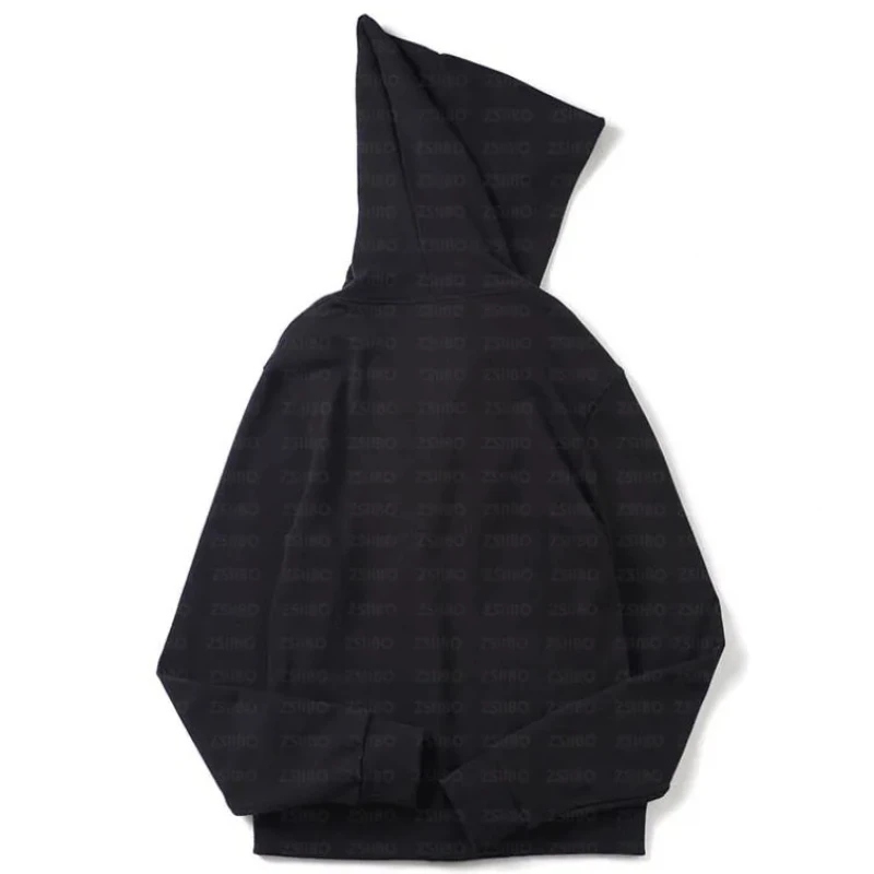 الخريف الشتاء شارع العليا الهيب هوب الأسود غير المتكافئة تصميم سستة الترفيه سترة الظلام معالج هوديي معطف الرجال النساء الملابس