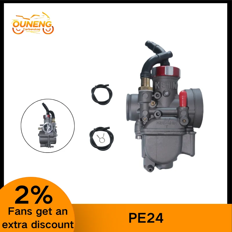 

2/4-Stroke Pit Dirt Bike ATV Quad Engine Carb For KX80 KX100 KX125 DIO NSR NSR125 50-125CC Motorcycle Carburetor PE24 24mm