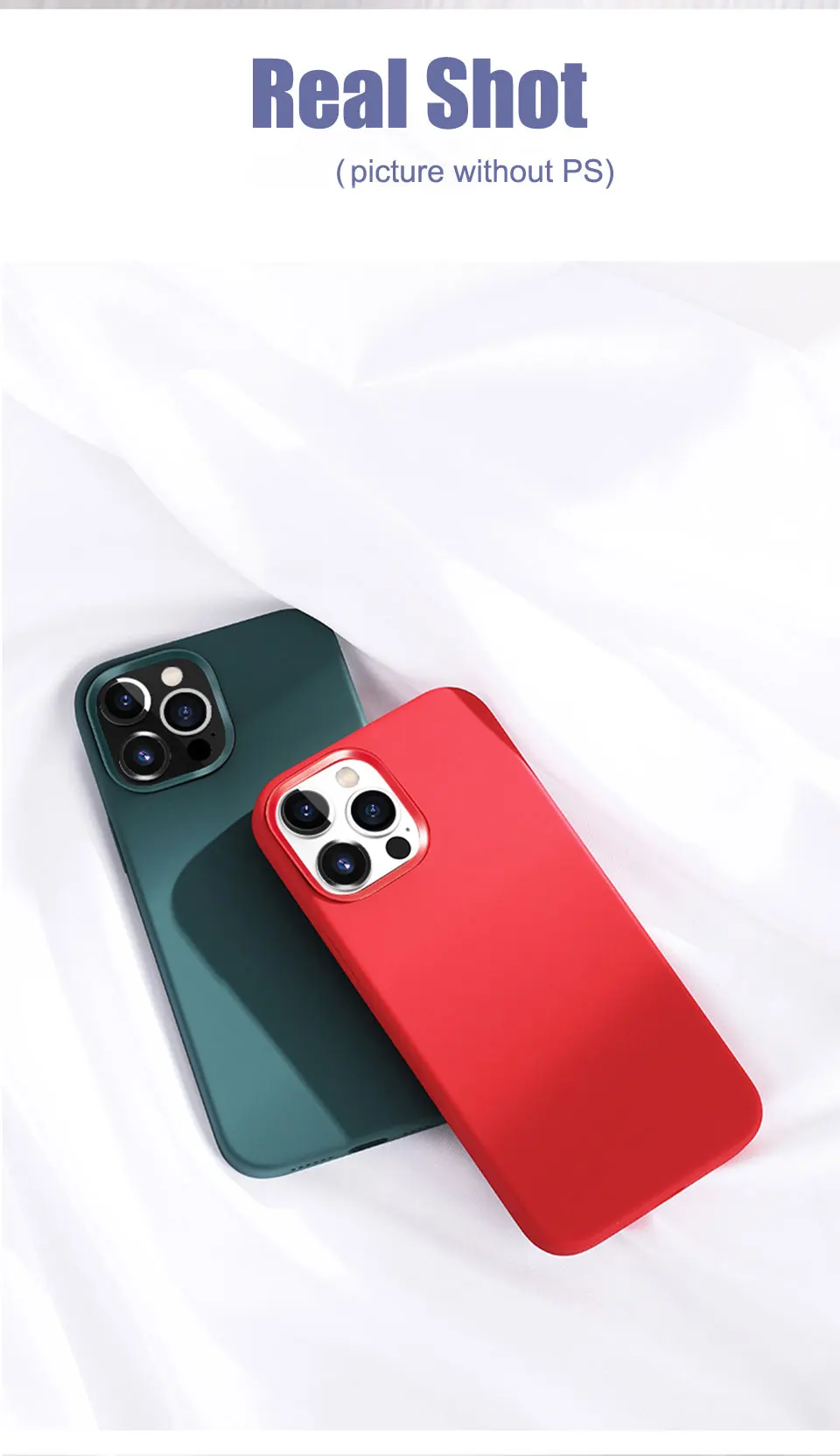 Luxuriöse Silikonhülle für iPhone 17 16 14 12 11 13 15 Pro Max Modische Stoßfeste Schutzhülle für Apple 17 Air 15 14 16 Plus Zubehör – Detail 7