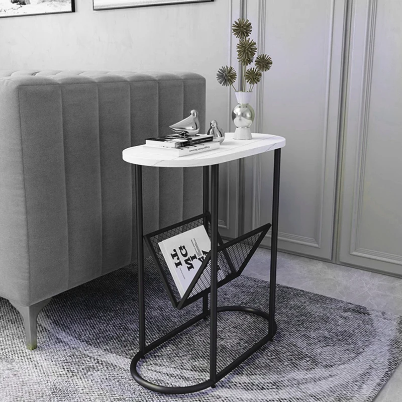 Simple Nordic Light Luxury Coffee Table Sofa Corner Table Bedside Bedroom Marble Small Table Side Table Furniture mesas de café