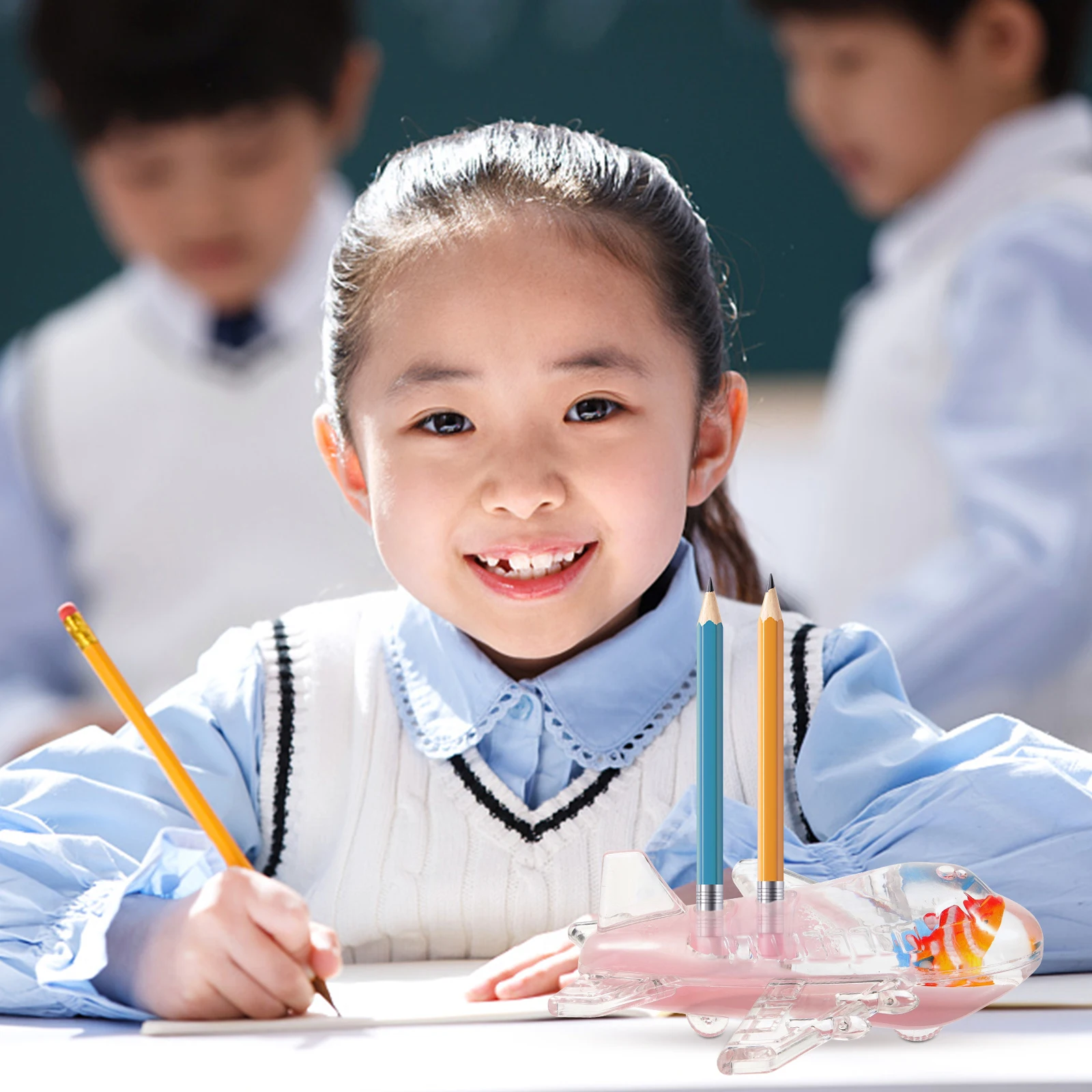 

Acrylic Pen Plug Holder for Desk Cute Decoration Decorate Organizers Storage Pencil Holders Men and Women Decorations