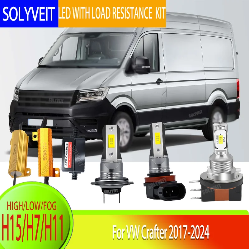 

For a Smooth, Stable LED Conversion High Low Fog Kit With load resistance For VW Crafter 2017 2018 2019 2020 2021 2022 2023 2024