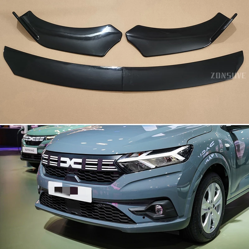 Gebruik Voor Dacia Sandero 2013-2024 Jaar Voorbumper Lipsplitter Spoiler Body Kit Accessoires