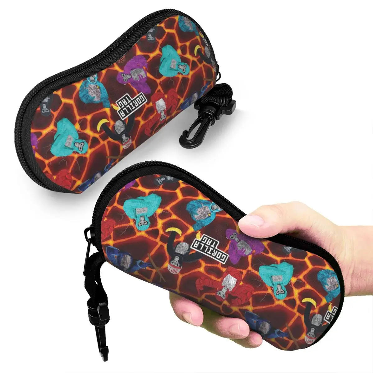 

Gorilla Tag Lava Monke Party Shell Glasses Case Protective Sunglasses Box Women Men Soft Eyeglass Bag Pouch