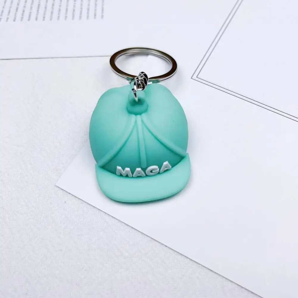 Exquisite Keychain Exquisite Craftsmanship President Cap Keychain Pendant Silicone Keyring Bag Accessories Stylish Keychain