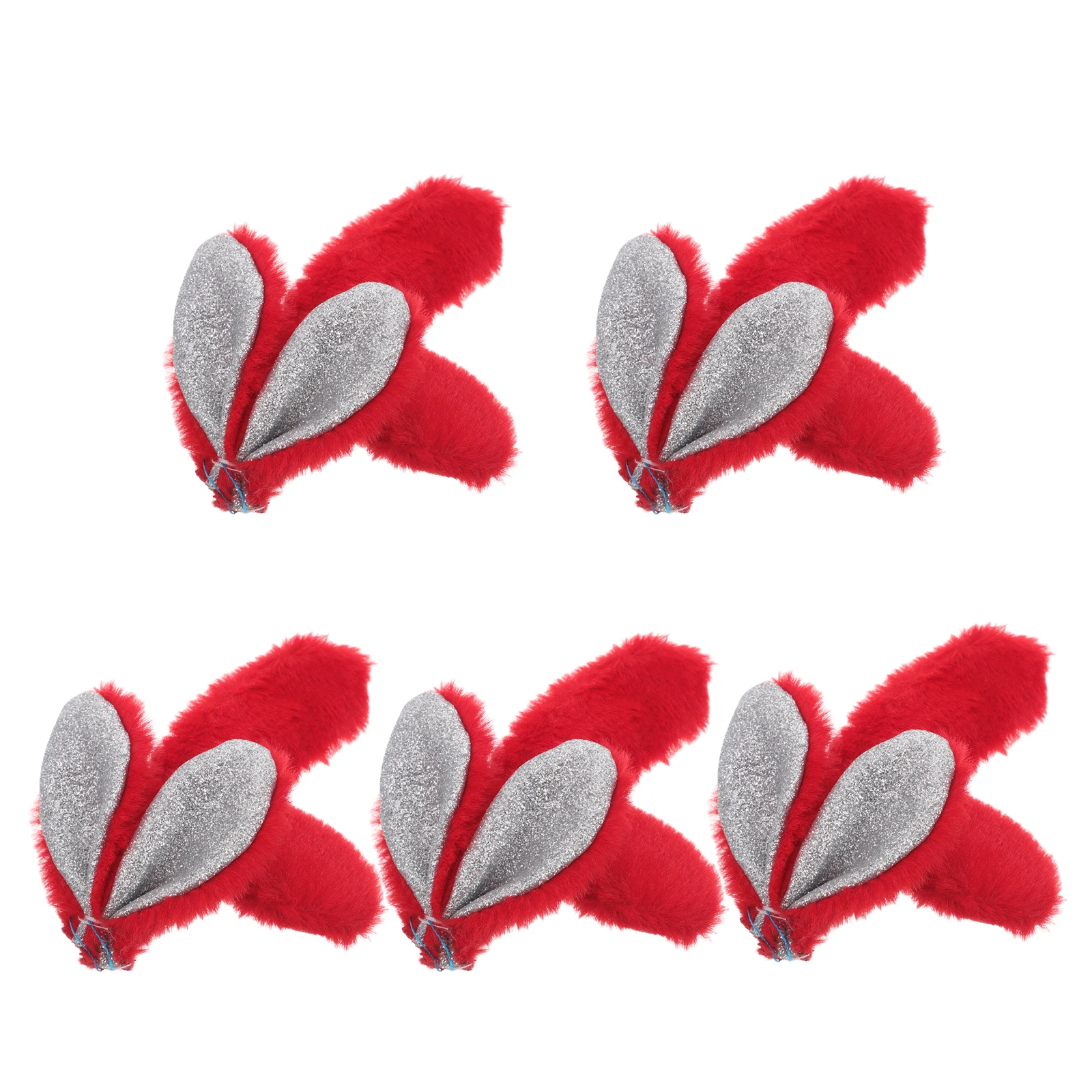 

10 Pcs Easter Hair Accessories Kawaii Rabbit Ears Headpiece Clips Girls DIY Craft Sturdy Materials Animal Hairpins Bulk Pack