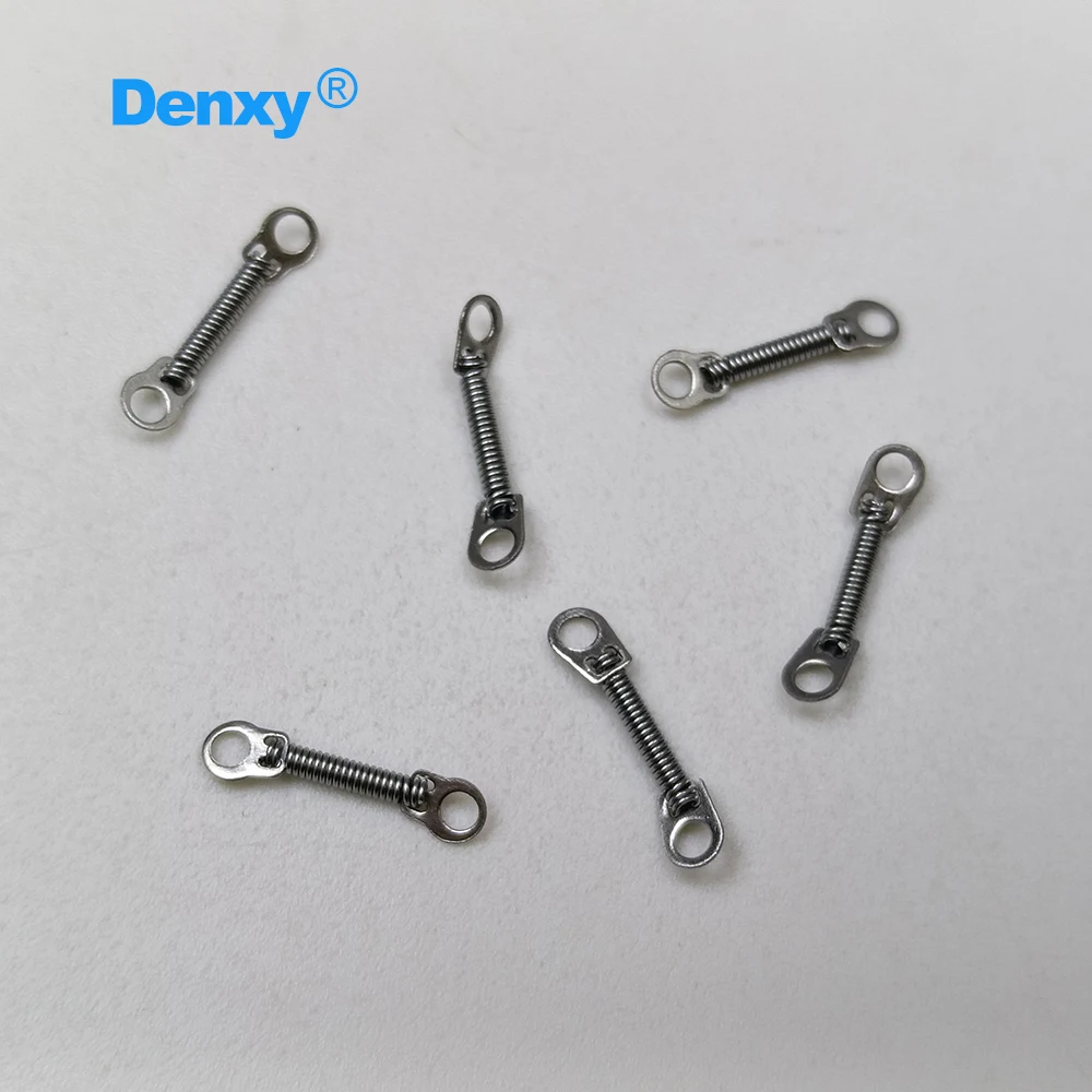DENXY 20 Stück Dental Niti Close Spring Coil Doppelendig 010/012 3mm 6mm 9mm 12mm 15mm Geschlossene Feder Kieferorthopädische Materialien – Detail 4
