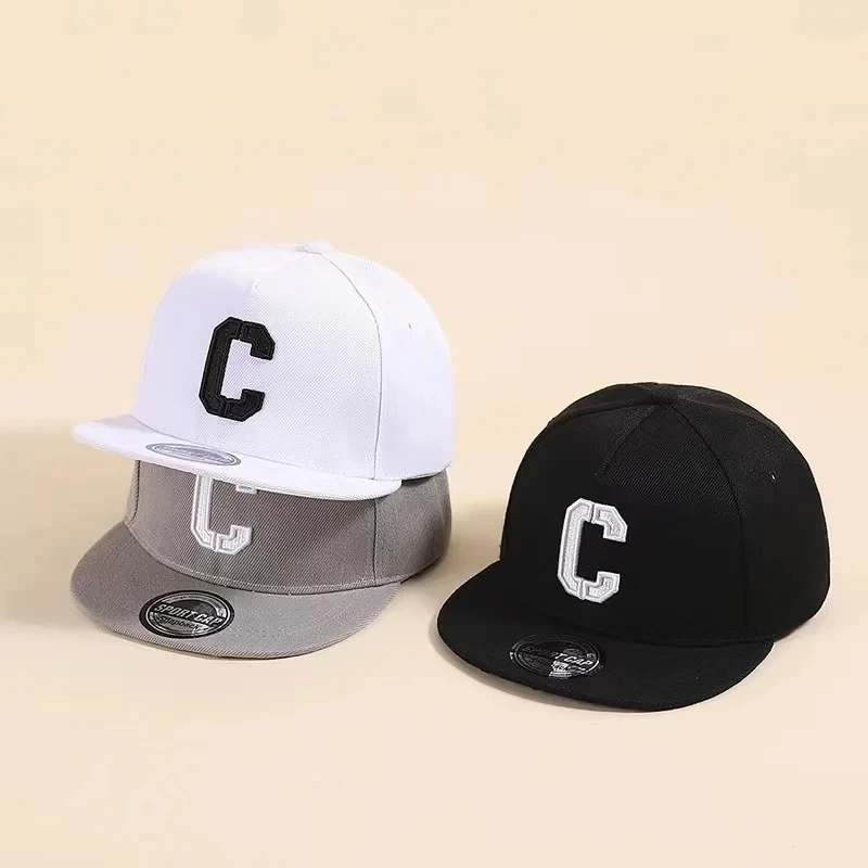 A Middle School CHILDREN'S Neutral Embroidered Letters Hip Hop Hat Baseball Cap Visor