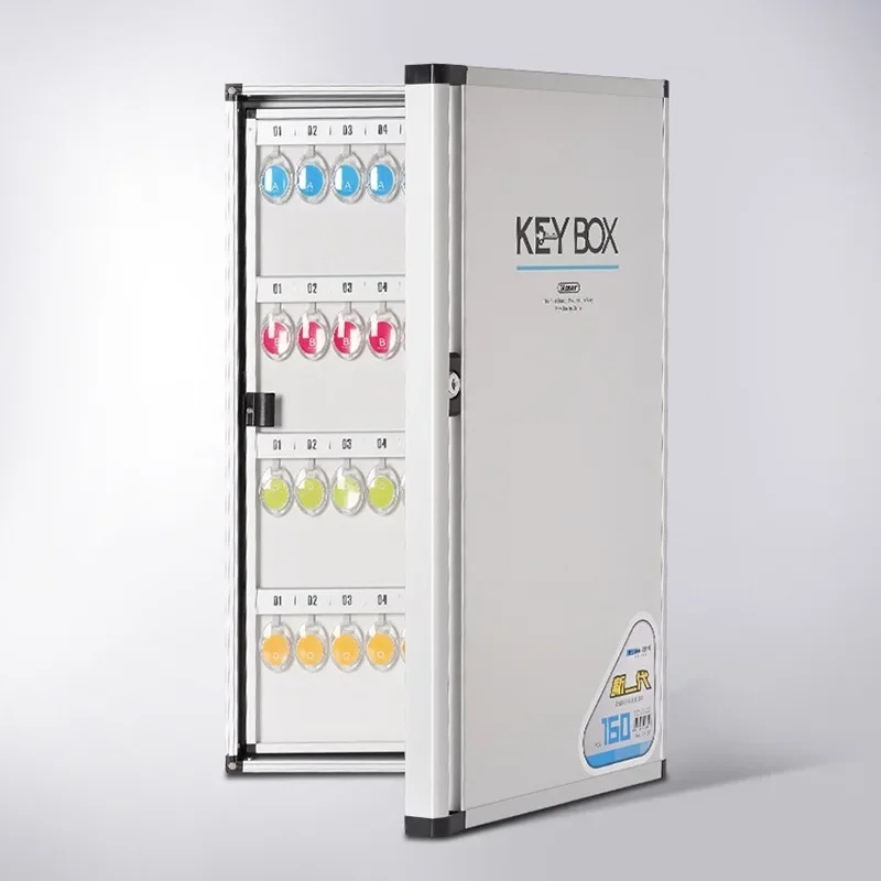 DSA Aluminum Alloy Key Box Wall-mounted Key Cabinet Real Estate Agency Hotel Key Safe Deposit Box with Lock