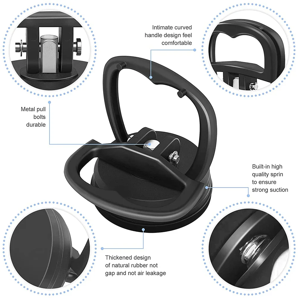 أداة إصلاح السيارة أداة إصلاح الجسم مجتذب 2 بوصة أسود/برتقالي شفط كأس إزالة الخدوش مجتذب لسيارة دنت الزجاج شفط أداة إزالة الصواميل #3