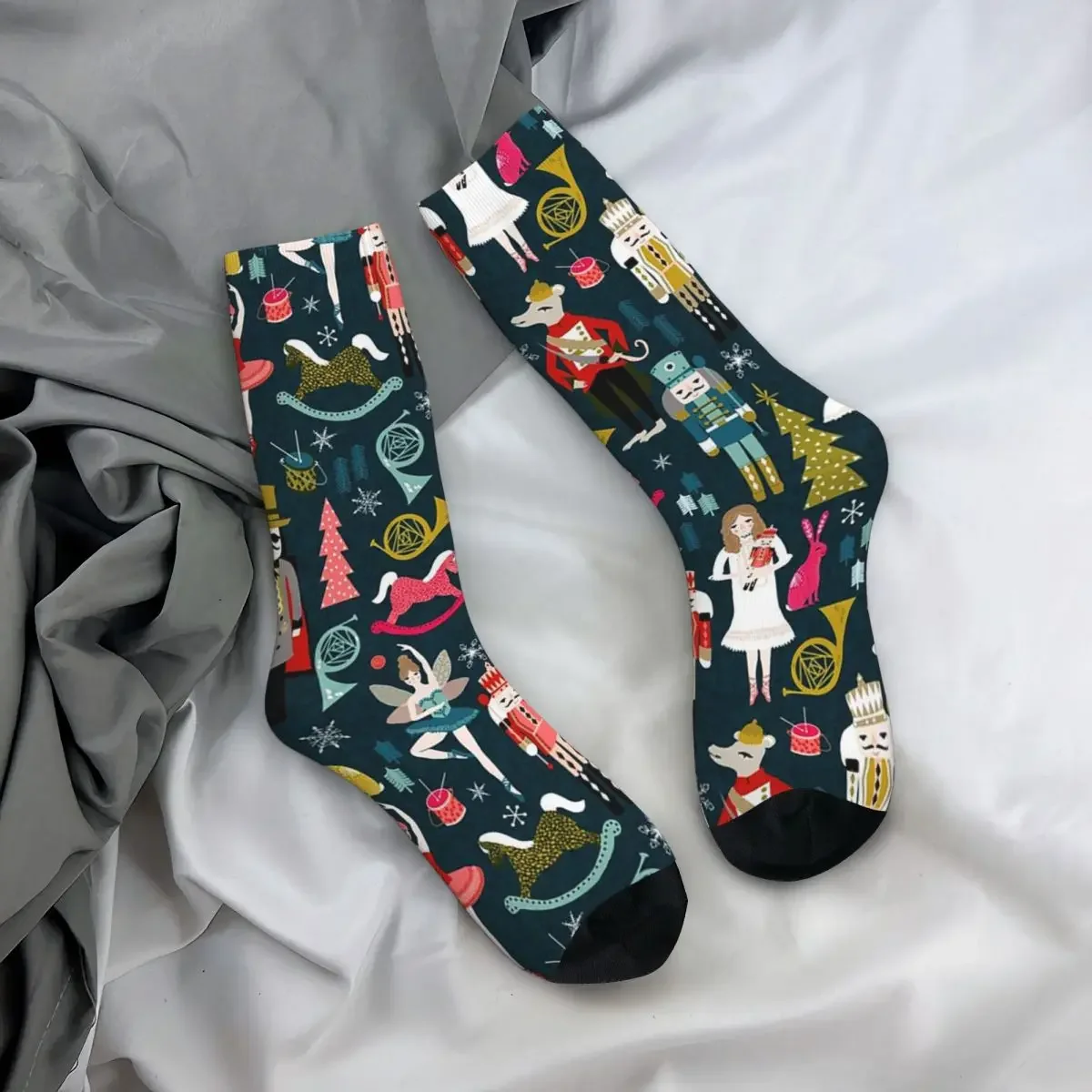 Schiaccianoci Ballet By Andrea Lauren Socks Harajuku calze di alta qualità calze lunghe per tutte le stagioni per uomo donna regalo di compleanno