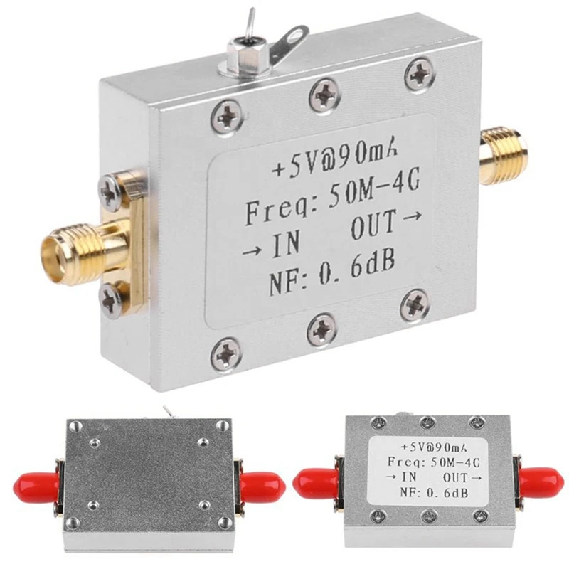 Imagem -05 - Metal o Módulo do Amplificador do rf Placa do Radioamadorismo Lna 50m4ghz nf 0.6db