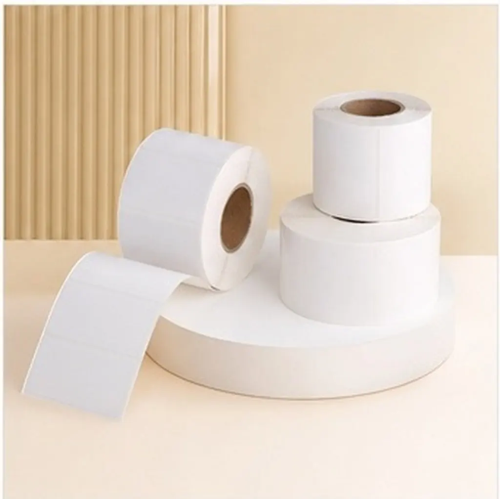 1 Roll Rectangular Thermal Labels Self Adhesive Printable Writeable Address Price Stickers for Home Office School Labeling