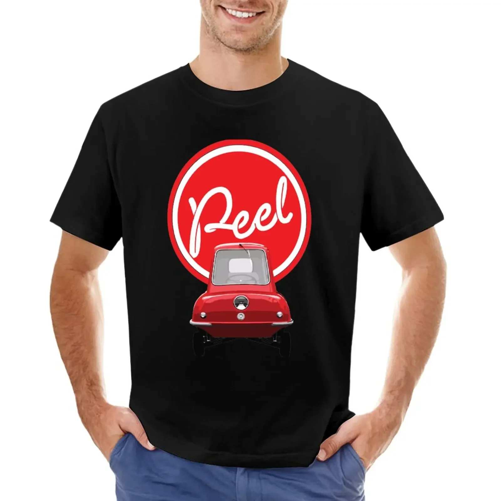 Peel P50 World's Smallest Car T-Shirt vintage blanks mens workout shirts