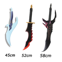 Game Solo Leveling Dagger Wooden Sword 45cm Baruka Weapon 52cm Knight Slayer 58cm Poison Fang Cosplay Sung Jin-woo Figure Toys