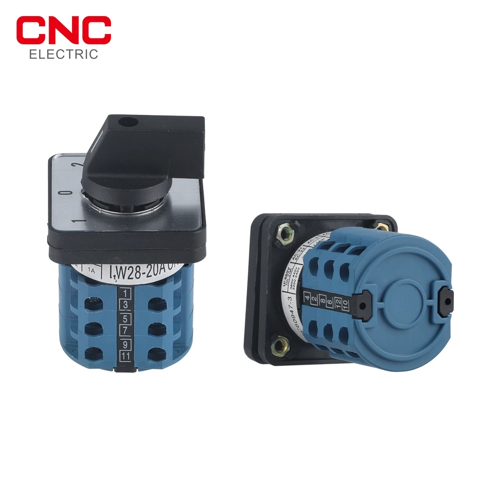 CNC 1Pcs LW28-20 YMW26 series Electric 3 Position 12 Terminals Rotary Cam Changeover Switch with Screws Useful Tool 660V 20A