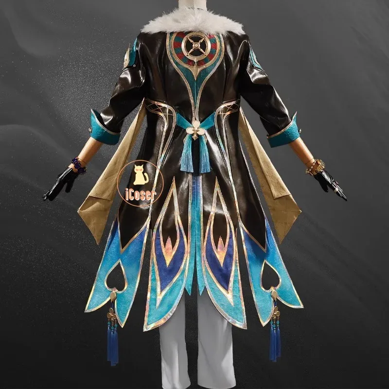 Honkai Star Rail Avventurina Costume Cosplay Parrucca Uniforme Cappello Occhiali da sole Anelli Orologio Puntelli Festa di Halloween per Donne Uomini iCoser
