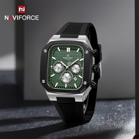 NAVIFORCE Luxury Quartz Watch For Men Silicone Strap Chronograph Wristwatches Fashion Male MultiFunction Clock Relogio Masculino