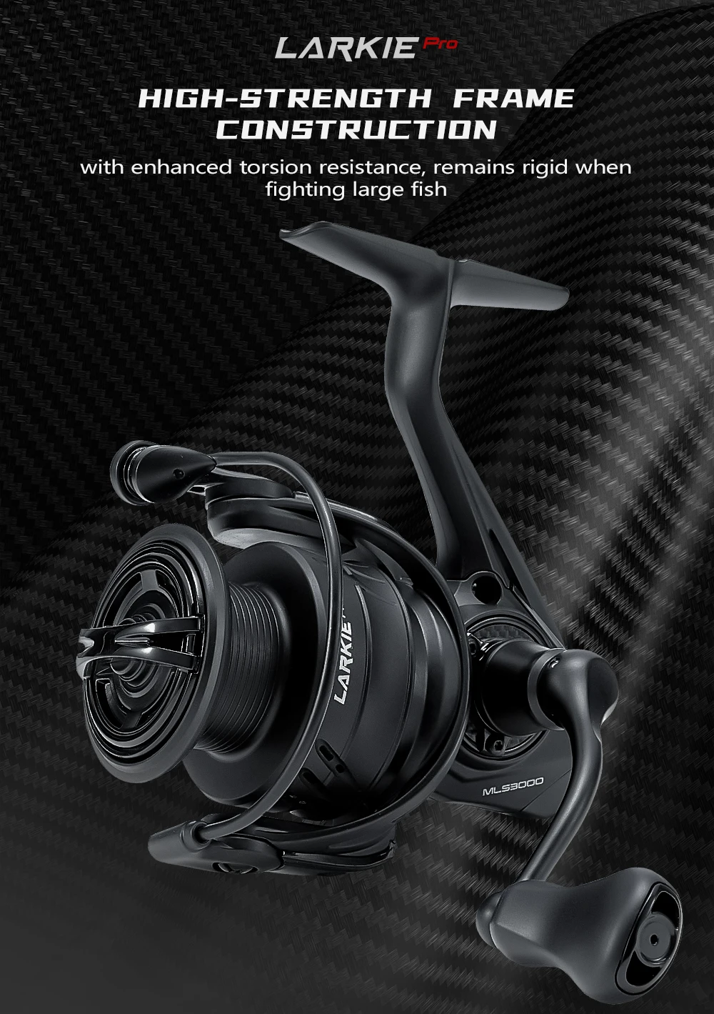 Soloking LARKIE Pro 153g Carbon-Spinnrollen 10kg Max. Bremskraft 10+1 geschirmte Kugellager 5.2:1/6.2:1 Übersetzungsverhältnis Salzwasser-Spinnrollen – Detail 4