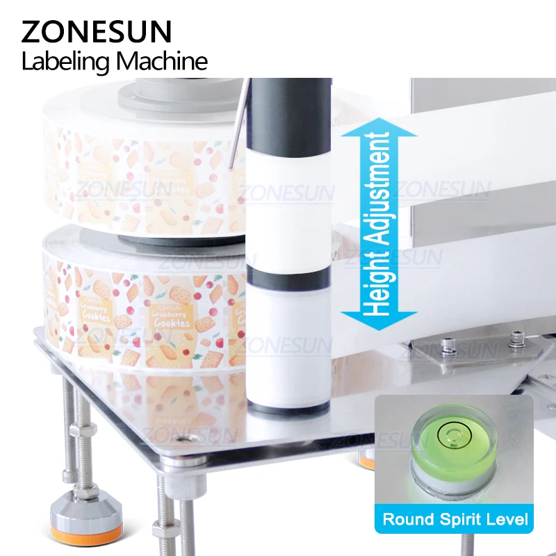 ZONESUN ZS-TB3 Desktop Small Manual Sticker Square Flat Round Bottle Labeling Machine