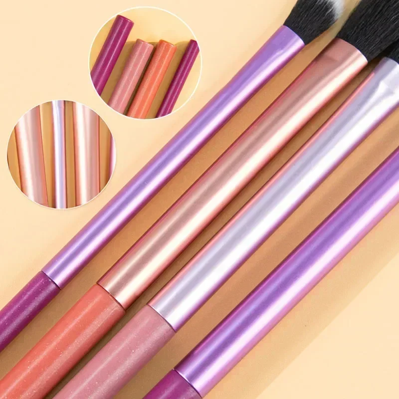 Conjunto de pincéis de maquiagem, 8 peças, para base cosmética, pó, blush, sombra, kabuki, mistura, ferramenta de beleza