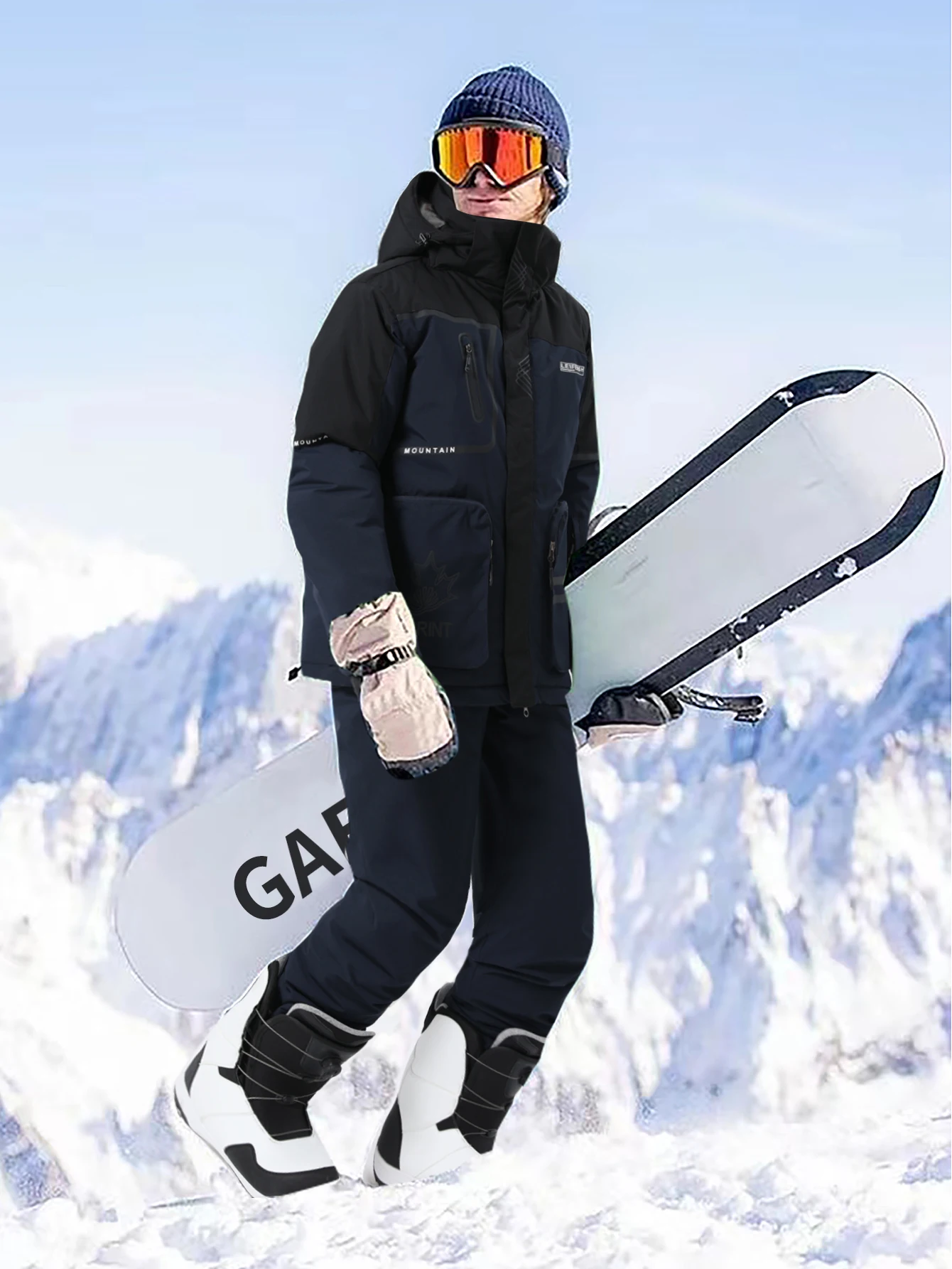 1 Set Sports & Outdoor Supplies Outdoor Casual Winter Sports Skiing Supplies Clothing Men Ski Suit Menski Set Top+Bottomshx503-1