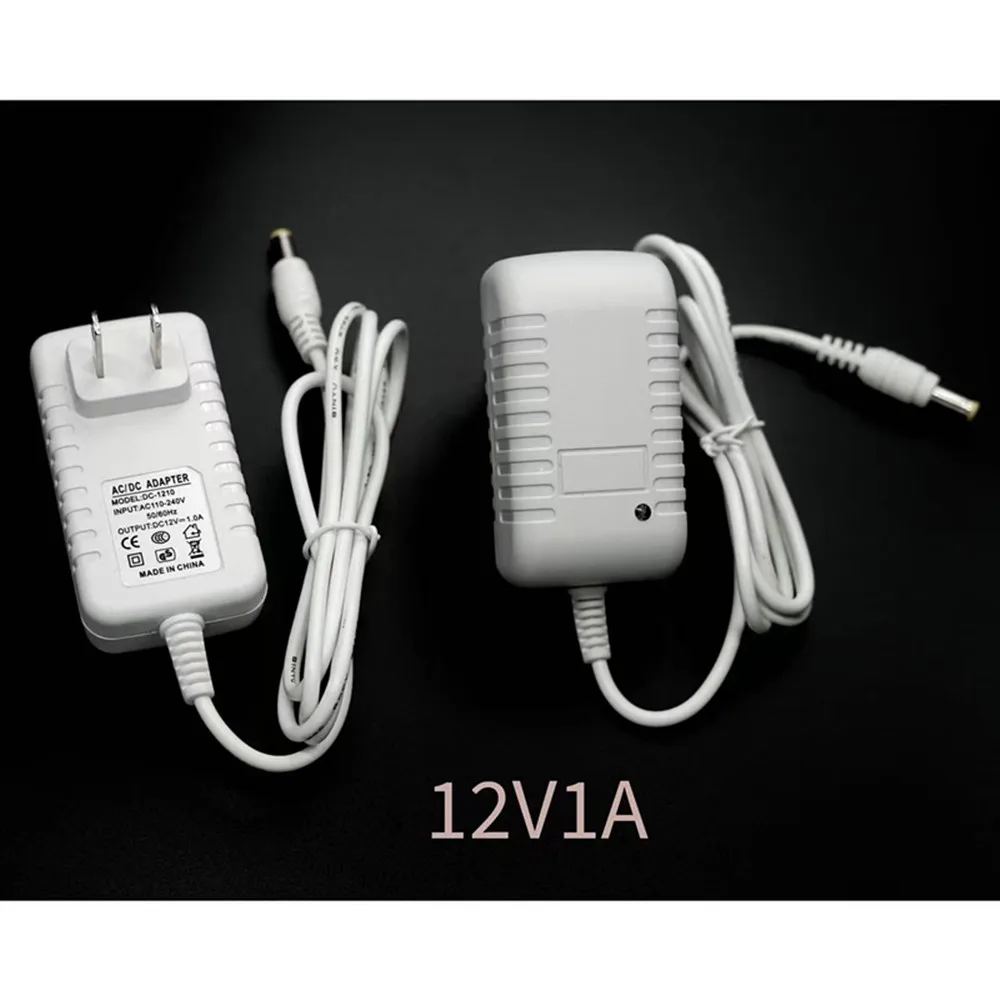 DC12V 1A 2A 3A Adapter Power Supply White Cover 12V Transformer For LED String LED Strip Light Bar Light LED Driver US / EU Plug