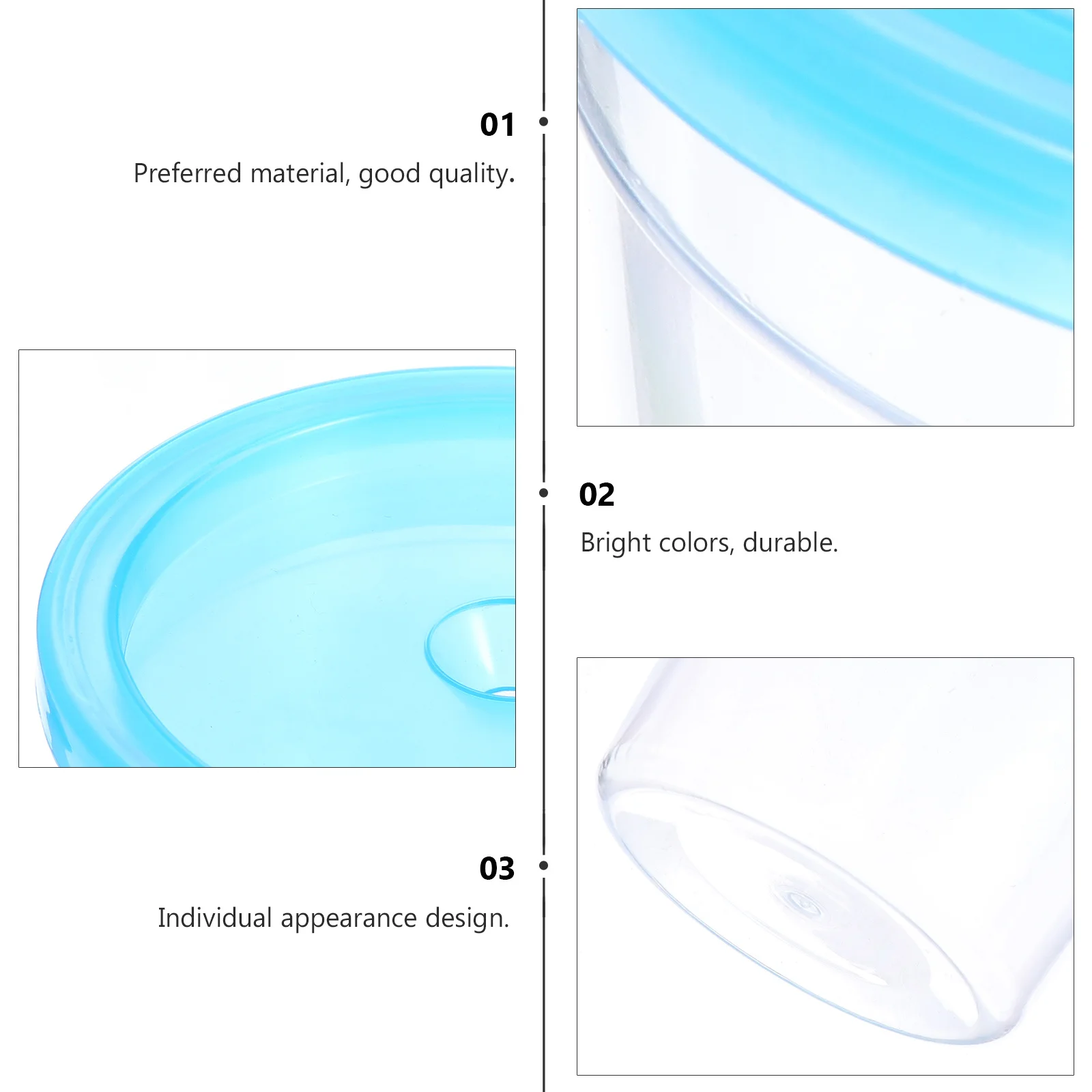 

1Pcs Transparent Reptile Feeding Box Mini Turtle Tank Jellyfish Cup Insect Cup Pet Breeding Container Reptile Feeding Box
