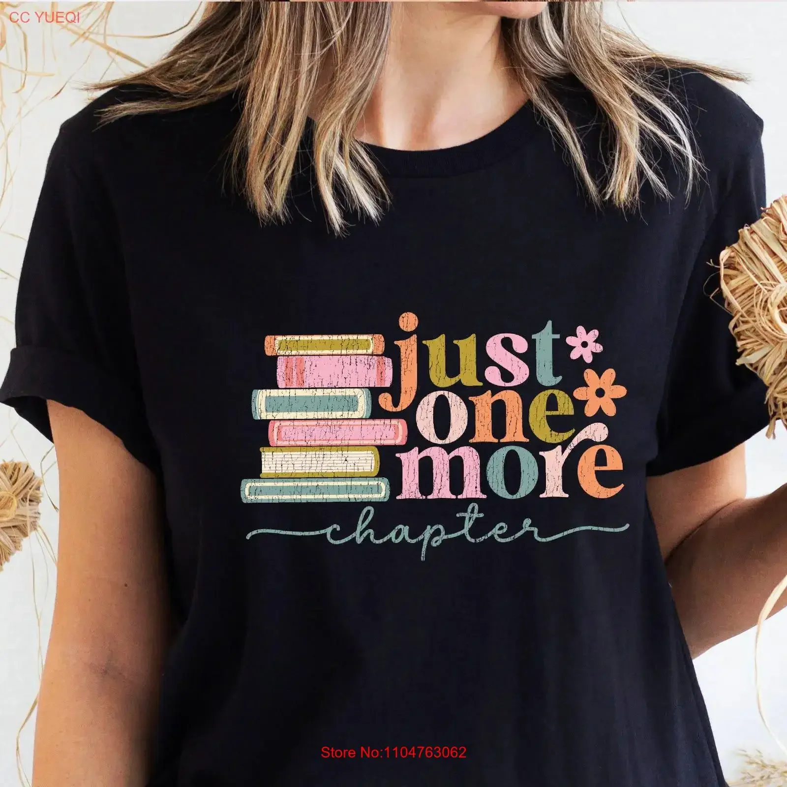 Just One More Chapter T shirt Cozy Book Lover Reading Enthusiast Librarian Bookish Apparel Cute Reader vintage Washed Stretched