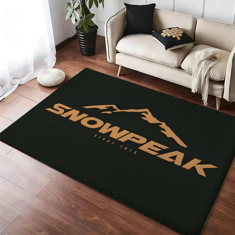 S-Snow Logo P-Peak-S Floor Mat Soft Thickened Absorbent Non-Slip Bedroom Living Room Door Mat Home Decor Flannel Rugs