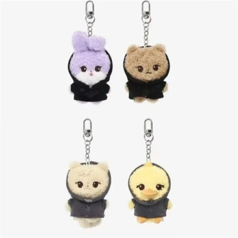 Nuevo Kpop coreano Lisa Jisoo Rosa llavero de felpa relleno suave Animal encanto lindo llaveros bolso mochila 7*10CM