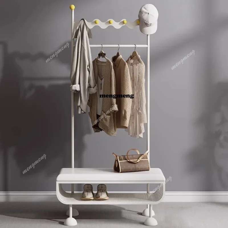 Detachable Place Saving Clothes Rack Aesthetic White Storage Adjustable Clothes Rack Modern Robust Cabeceros Home Furniture