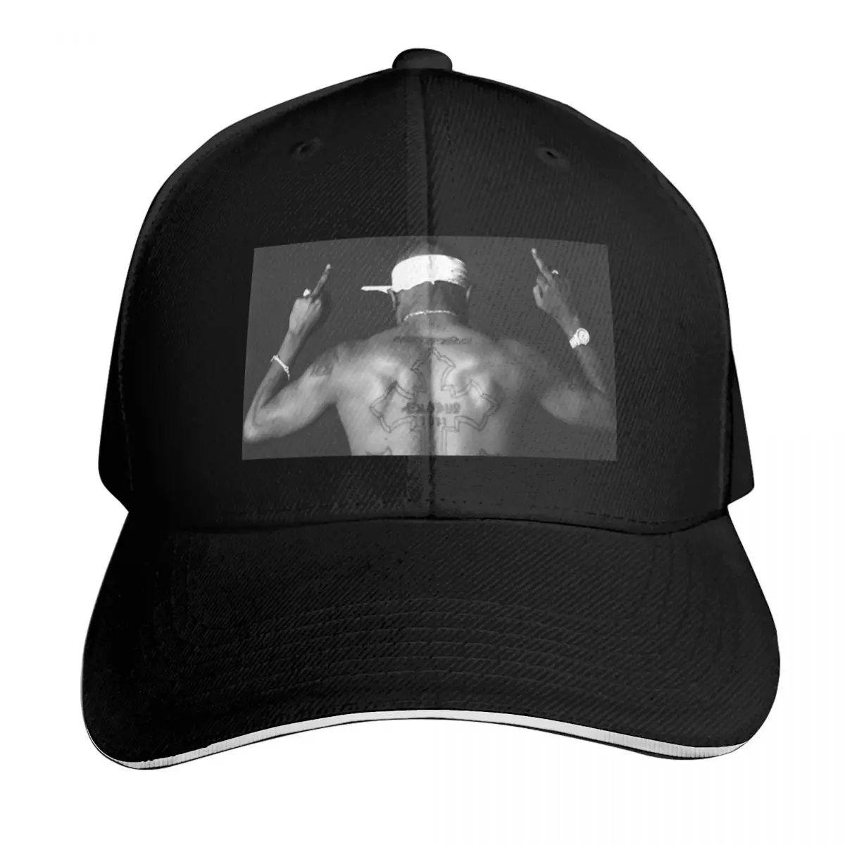 2pac Poses Baseball Cap Casual Daily Wear Quick Dry Performance Cotton Twill Breathable