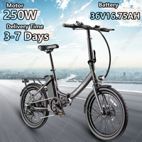 FAFREES F20 Light Electric Bicycle 250W Motor 36V16.75AH Lithium Battery Adult Electric Bike 20-inch Tire Urban Commuter E-bike