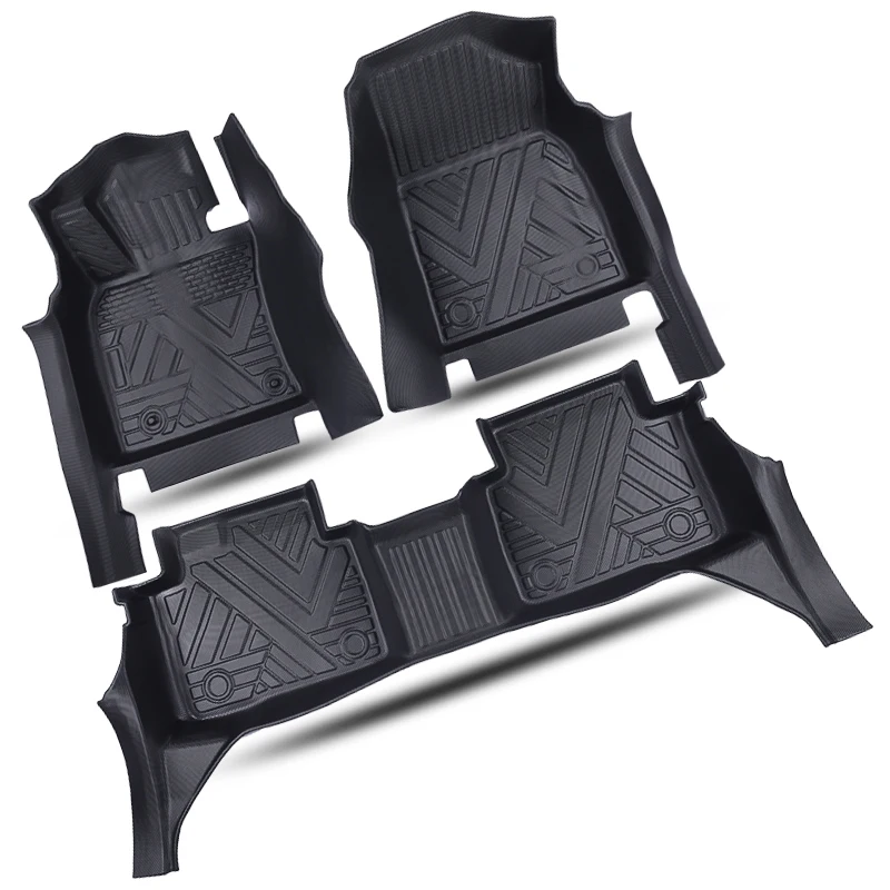 Tapis de sol de voiture personnalisé imprimé, antidérapant, ensemble de 4 pièces, tapis de sol de voiture en caoutchouc