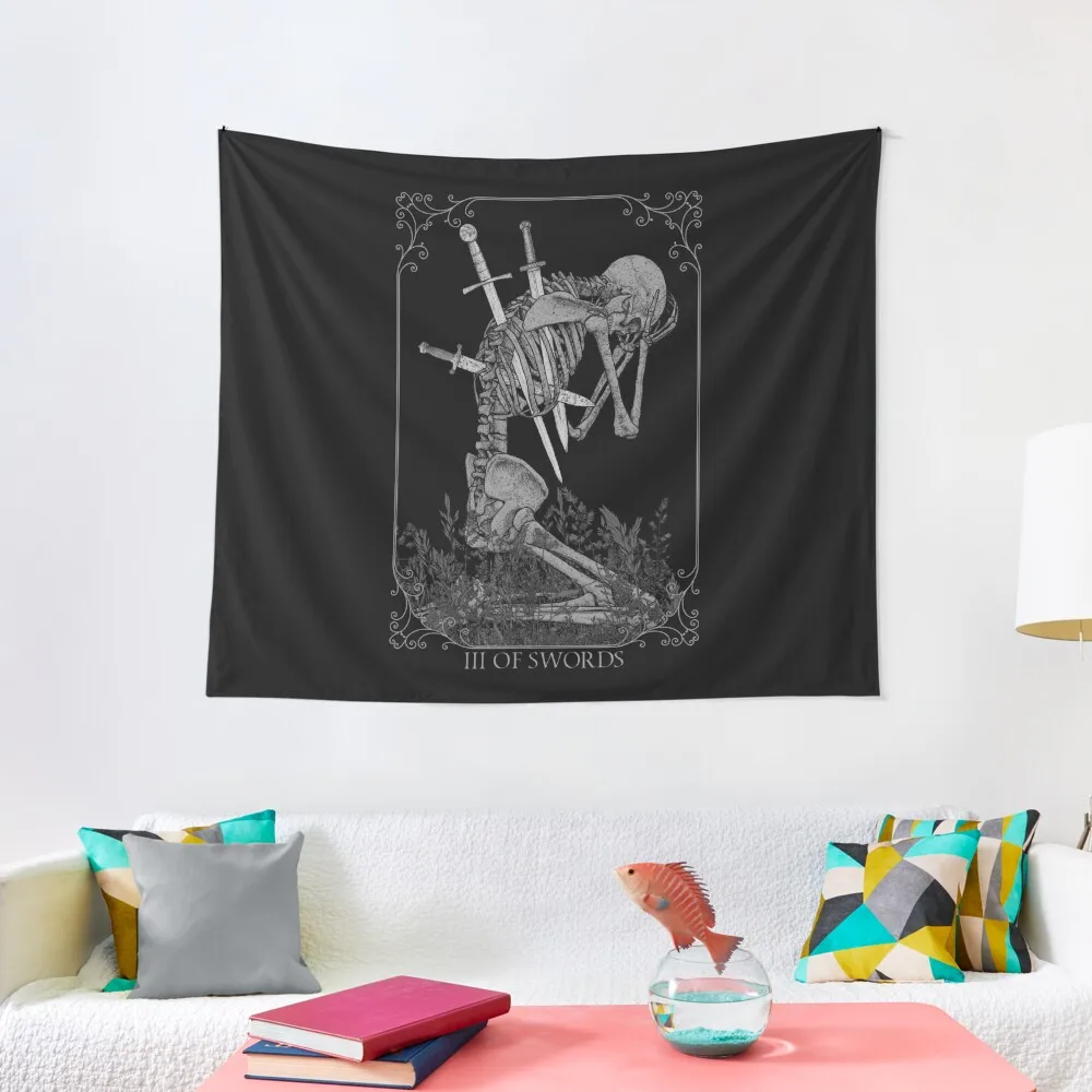 

three of swords Tapestry