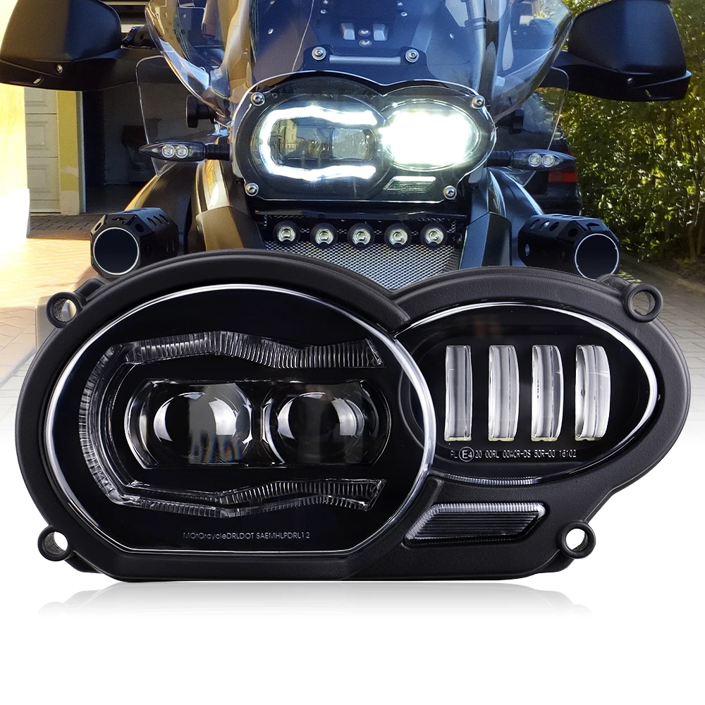 LED Headlight for BMW 2005 - 2012 R1200GS / 2006 -2013 R1200GS Adv Hi-Low DRL Light Assembly 