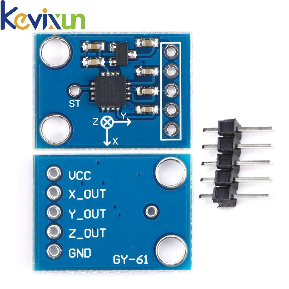 GY-61 ADXL335 three-axis accelerometer tilt angle module alternative MMA7260