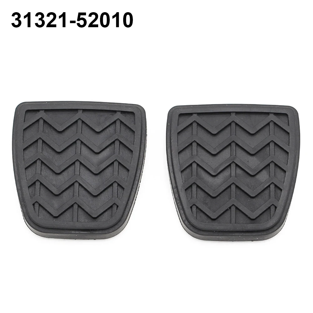 2x Car Brake Clutch Pedal Pad Rubber Covers Black Cap Fits For Toyota For Scion For Corolla For Camry 31321-52010 Interior Parts