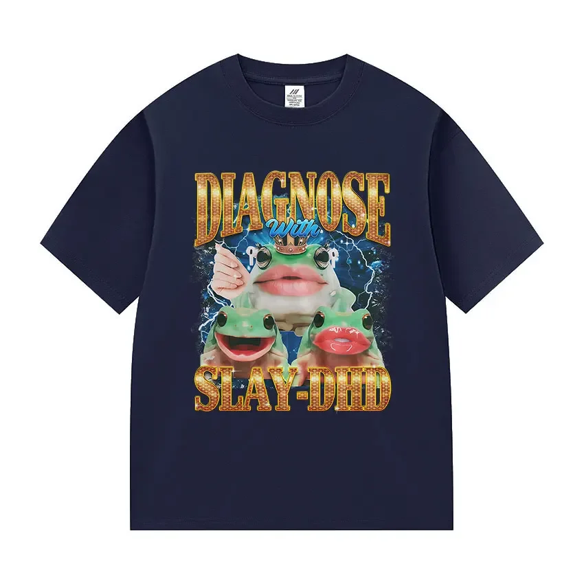 تي شيرت الضفدع المضحك الأكثر مبيعًا تي شيرت لطيف وروح الدعابة بأكمام قصيرة تي شيرت عصري وفضفاض