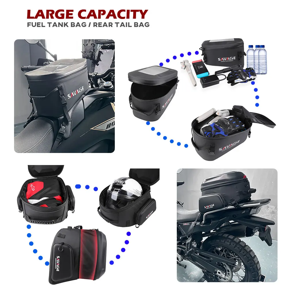 2025 450mt 800mt 700mt saco de armazenamento de bagagem viagem saco de tanque de corrida sacos traseiros traseiros para cfmoto 800mt-x mt450 MT-X800 alforje