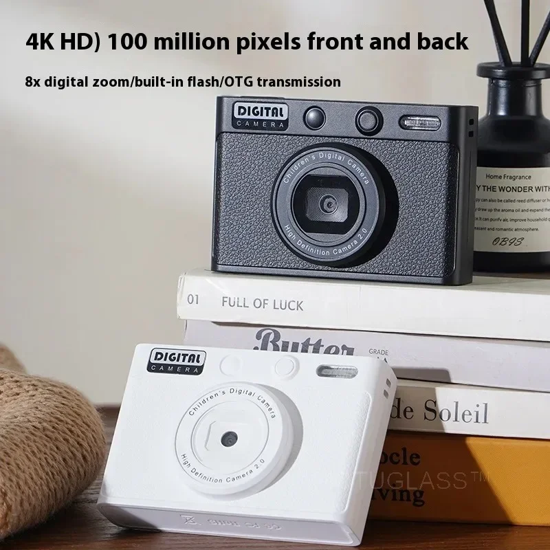 كاميرا رقمية للأطفال 128G HD تصميم كرتوني محمول على طراز SLR لعبة كاميرا هدية عيد ميلاد للأطفال