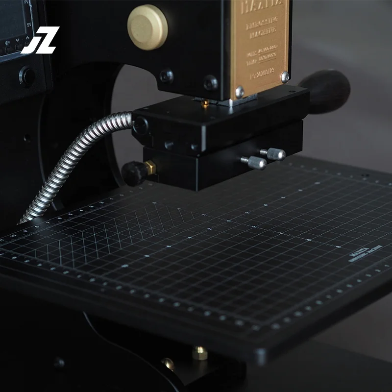 Multifunctionele stempelmachine Aangepaste lederen logo reliëf handmatige bronzingmachine Lasergeleider Foliedrukmachine