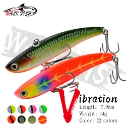 WALK FISH 1PC 7.9cm 14g Best VIB Fishing Lures Hard Bait Artificial Sinking Mute Winter Ice Fishing Vibration Bait For Bass Pike